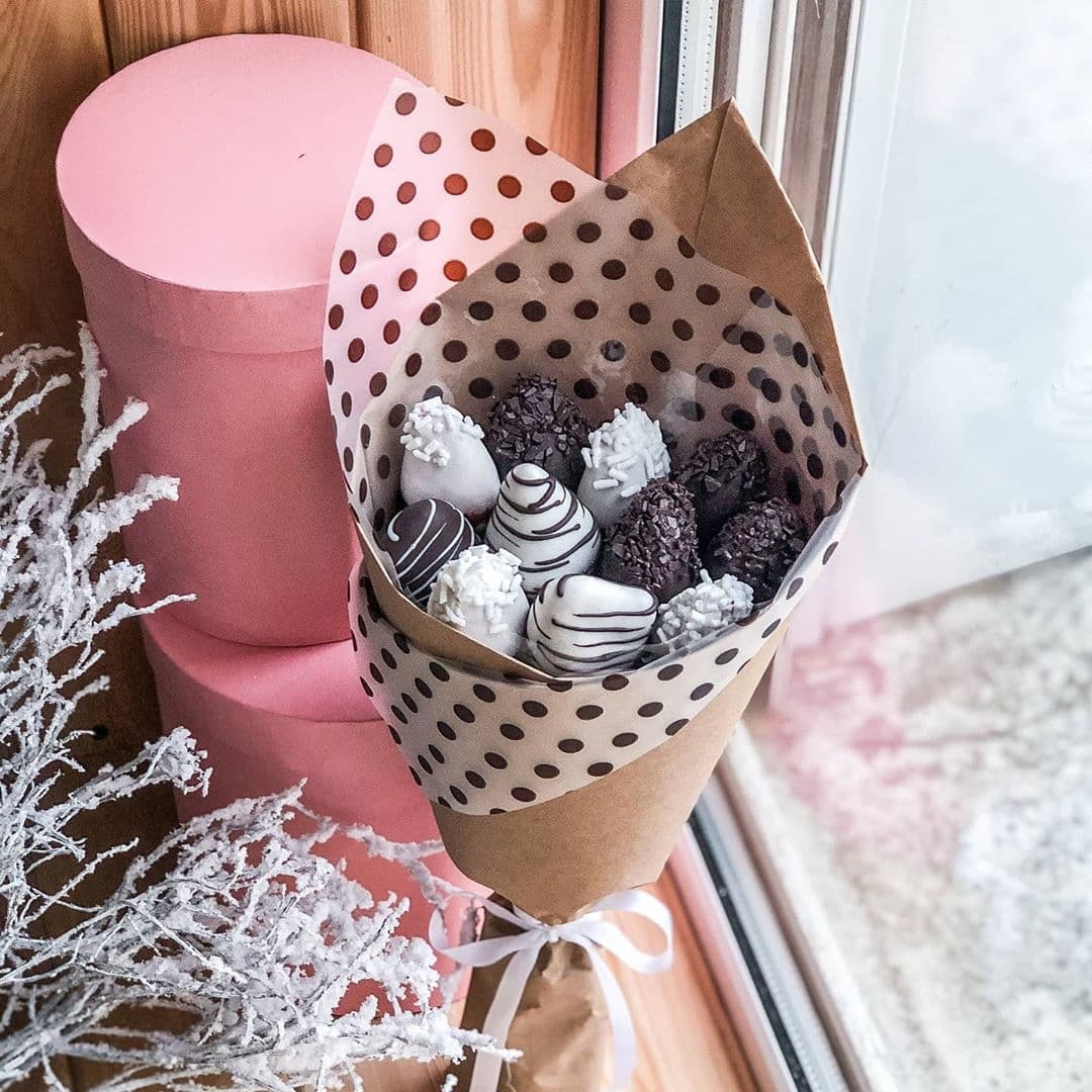 Букет из клубники "Какао"