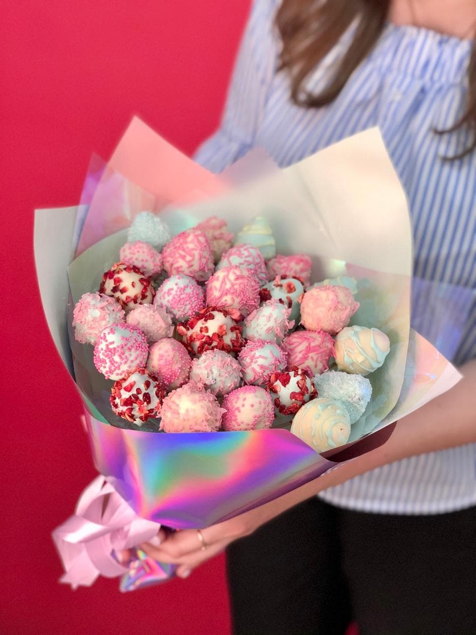 Букет из клубники "Клубничка в шоколаде"