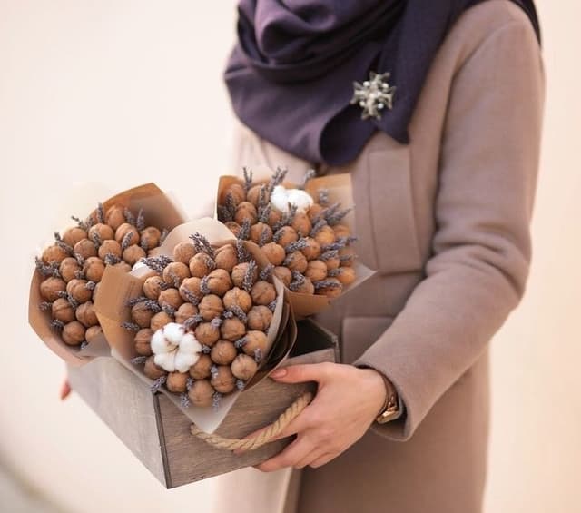 Букет из орехов "Грецкий орешек" Букет из орехов "Грецкий орешек"