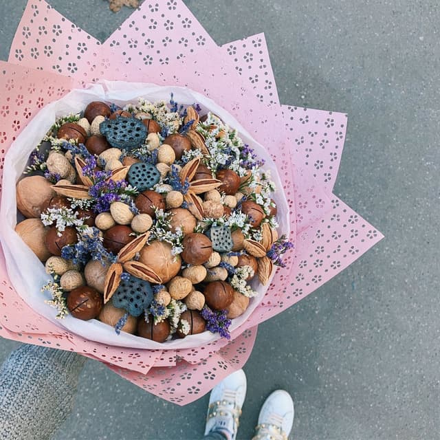 Букет из орехов "Воздушность" Букет из орехов "Воздушность"