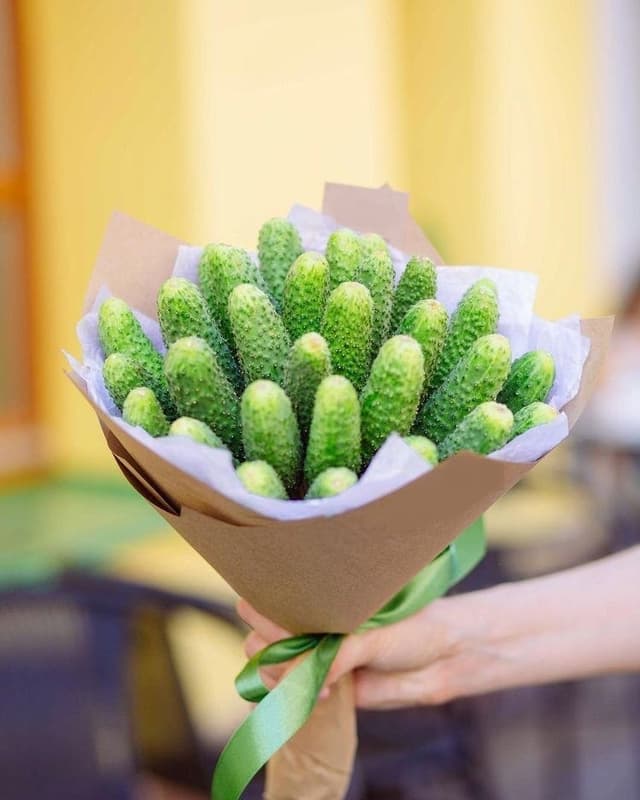 Букет из овощей "Огурчик" Букет из овощей "Огурчик"