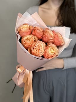 Букет из пионовидных роз "Kahala" S