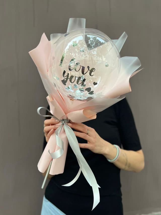 Букет из шаров "Серебряный" Букет из шаров "Серебряный"