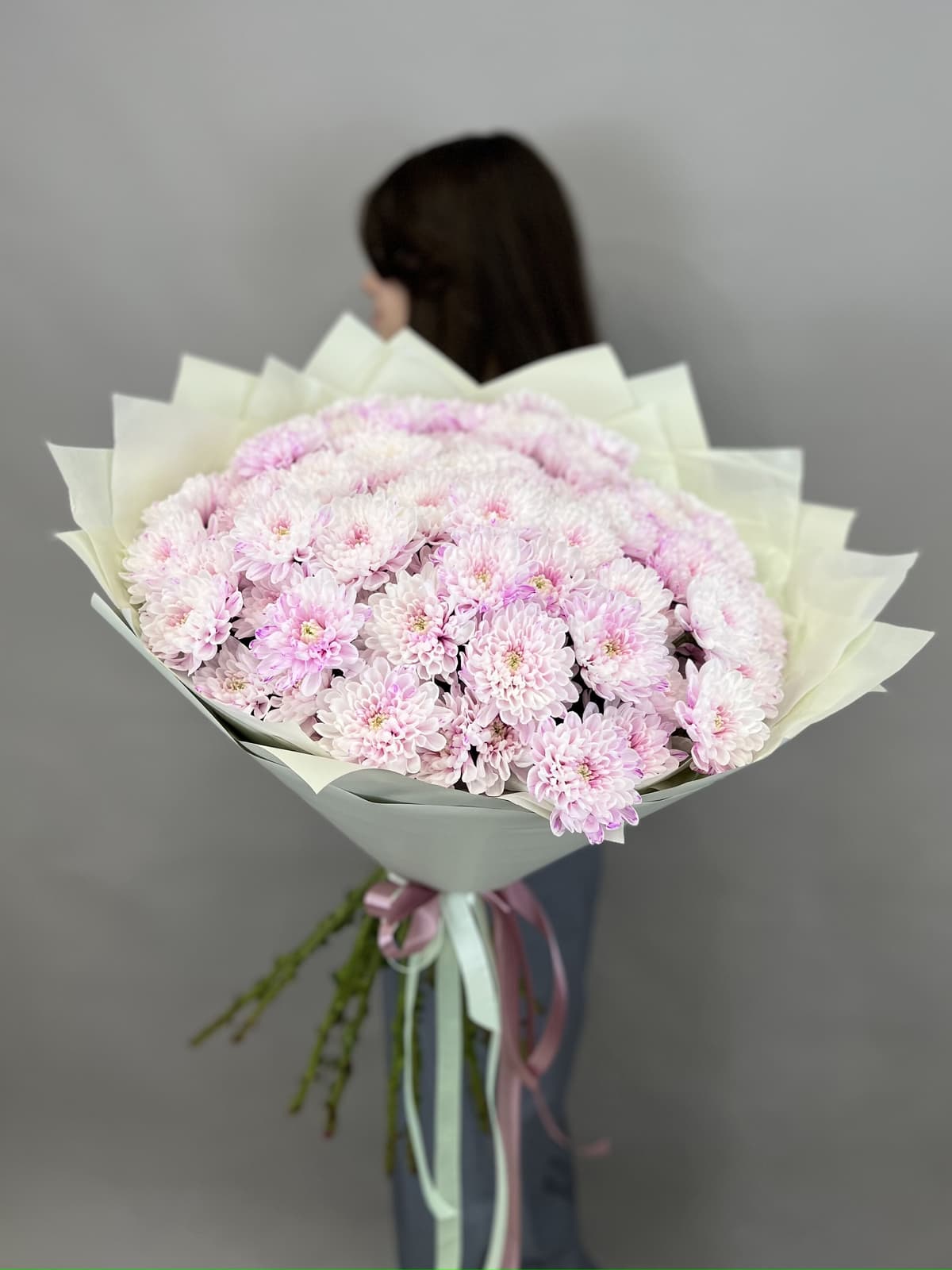 Букет хризантем "Ажур" L