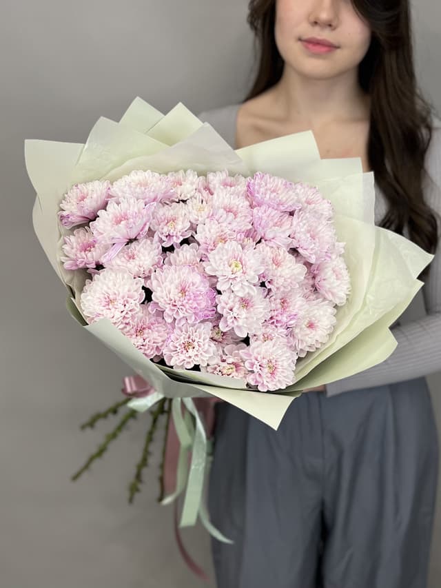 Букет хризантем "Ажур" M Букет хризантем "Ажур" M