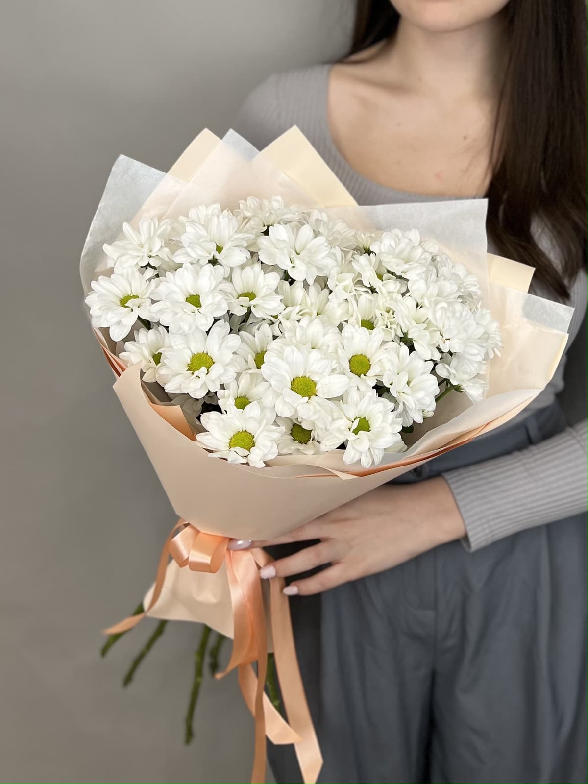 Оригинальный букет хризантем "Бакарди" (5)