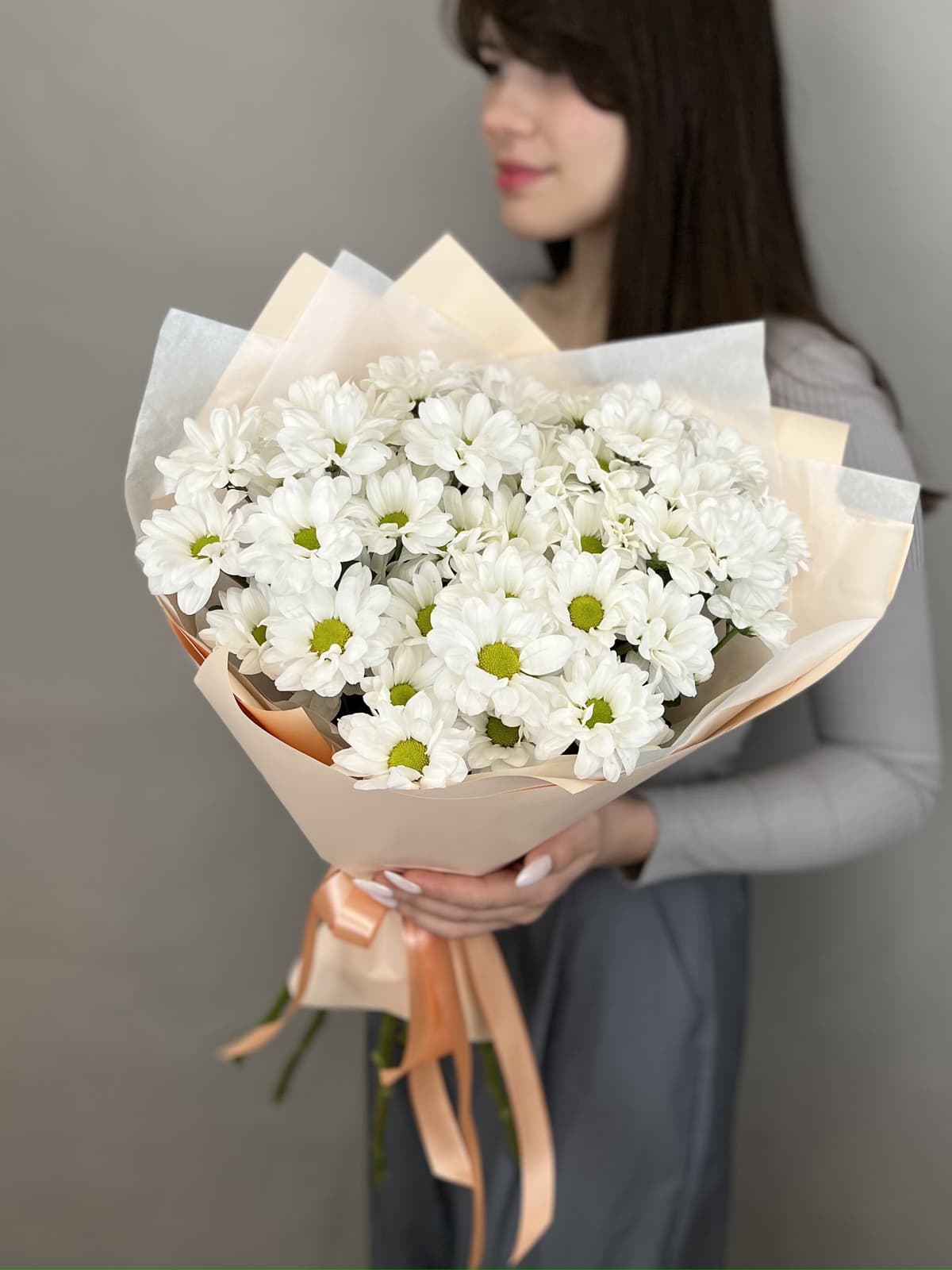 Оригинальный букет хризантем "Бакарди" (5)