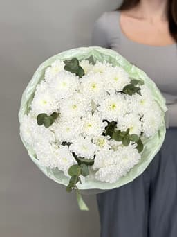 Букет хризантем "Green tea"