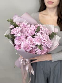 Дизайнерский букет хризантем "Lavander"