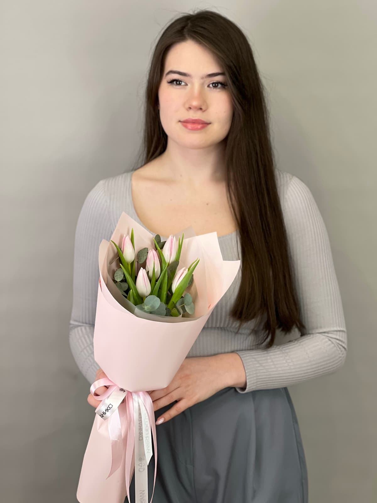 Прекрасный букет комплимент "Розовый"