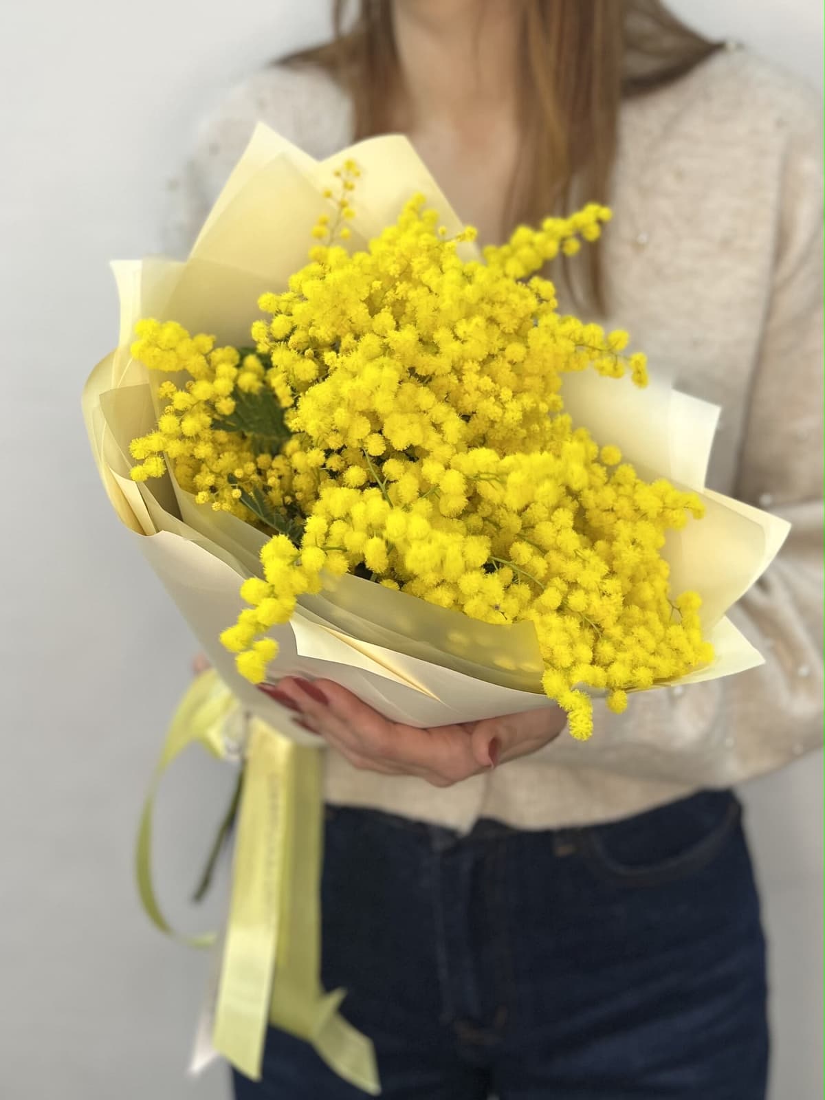 Красочный букет мимозы S