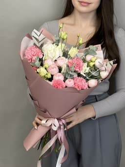 Красочный букет "Туманный" M