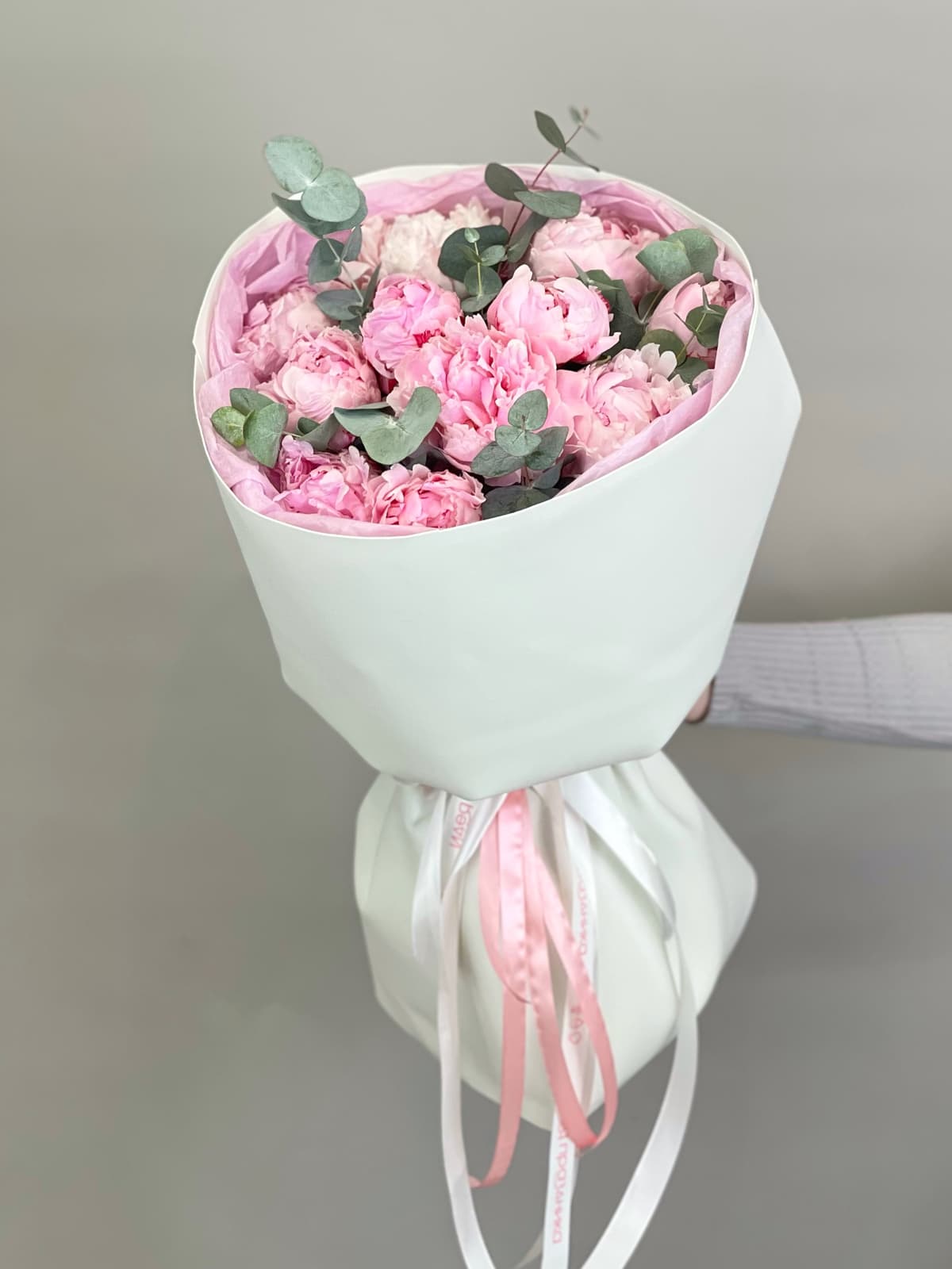 Букет пионов "Пушистый розовый"