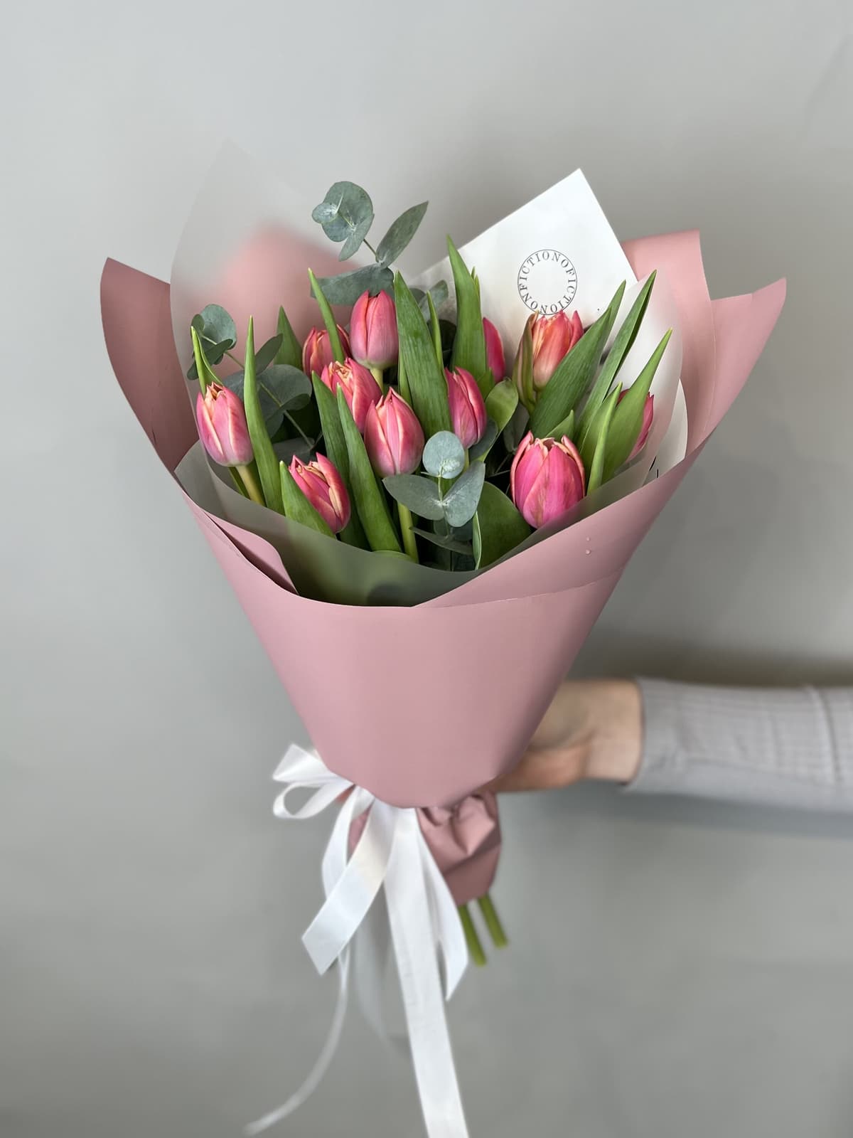 Букет пионовидных тюльпанов "Колумбус" (11)