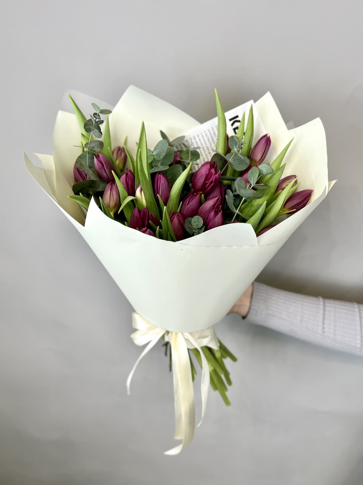 Букет пионовидных тюльпанов «Дубль Принцесс» (27)