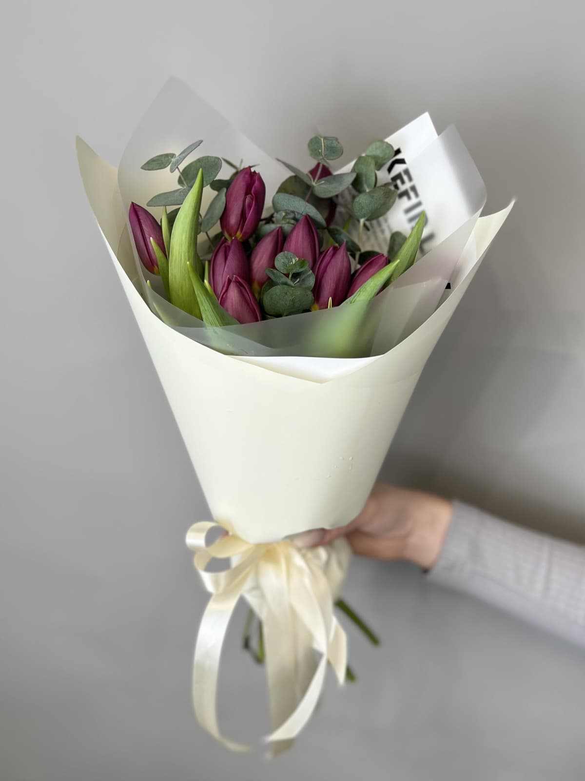 Букет пионовидных тюльпанов "Double Princess" S