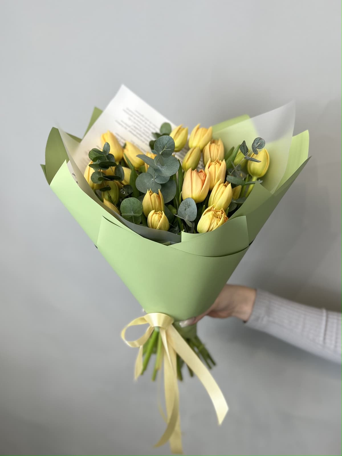 Букет пионовидных тюльпанов "Orca" L