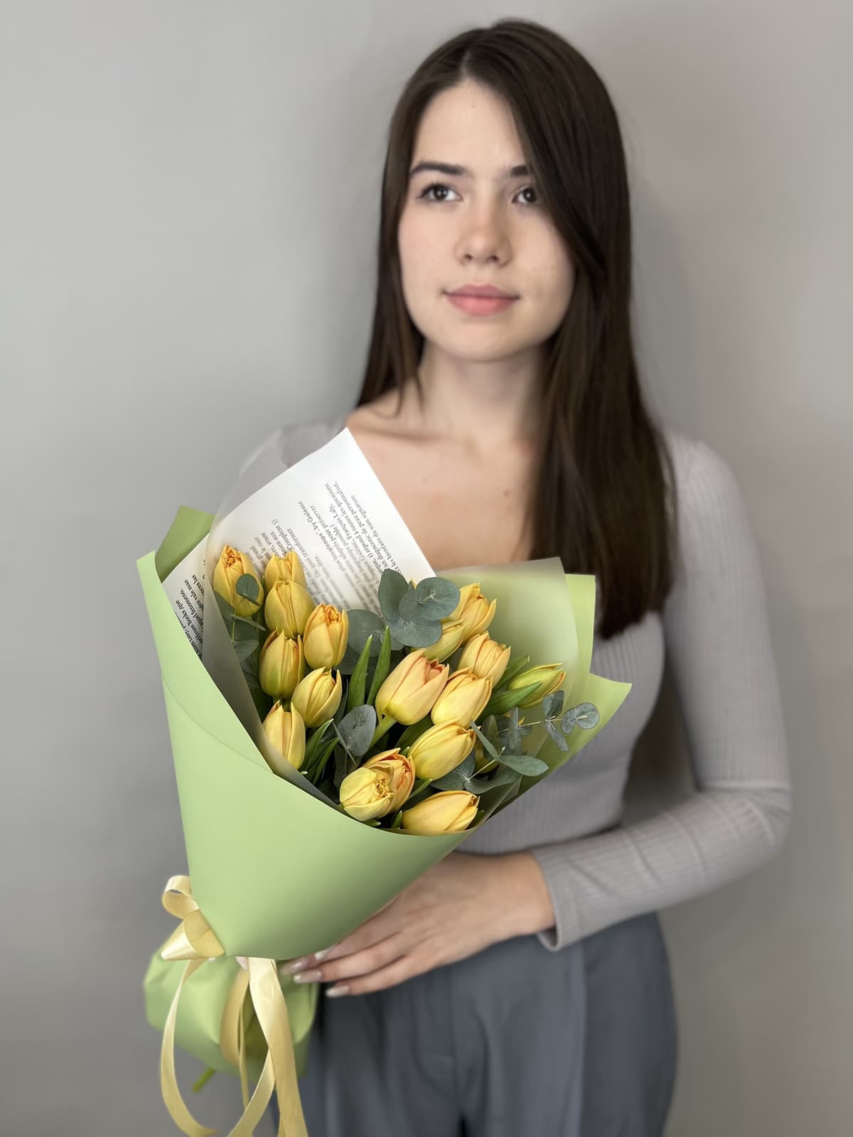 Букет пионовидных тюльпанов "Orca" M Менделеева