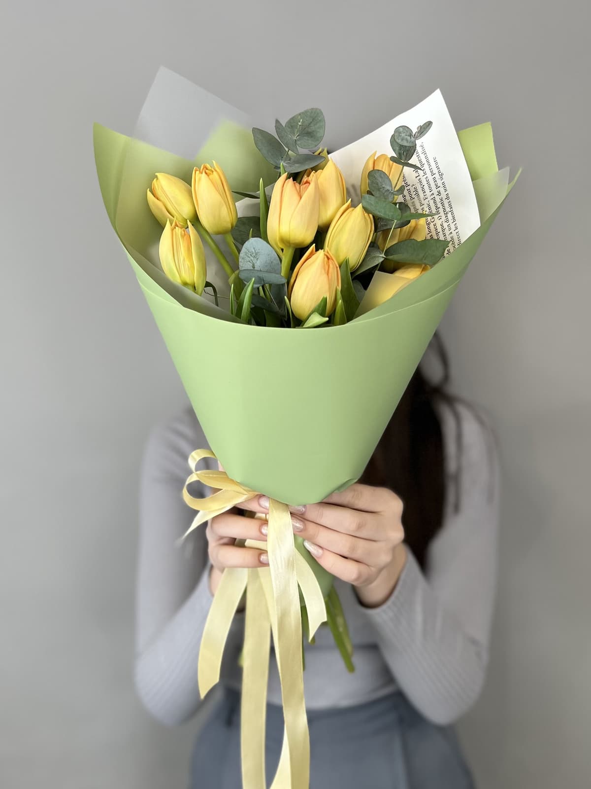 Букет пионовидных тюльпанов «Орка» (11)