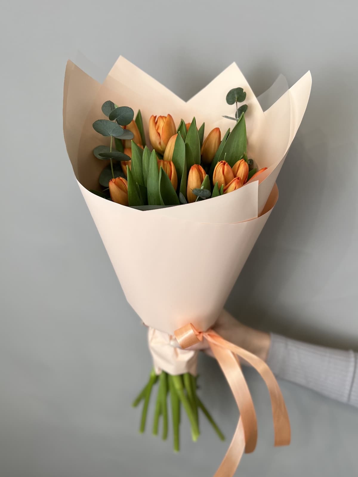 Букет "Привет весна" оранжевый