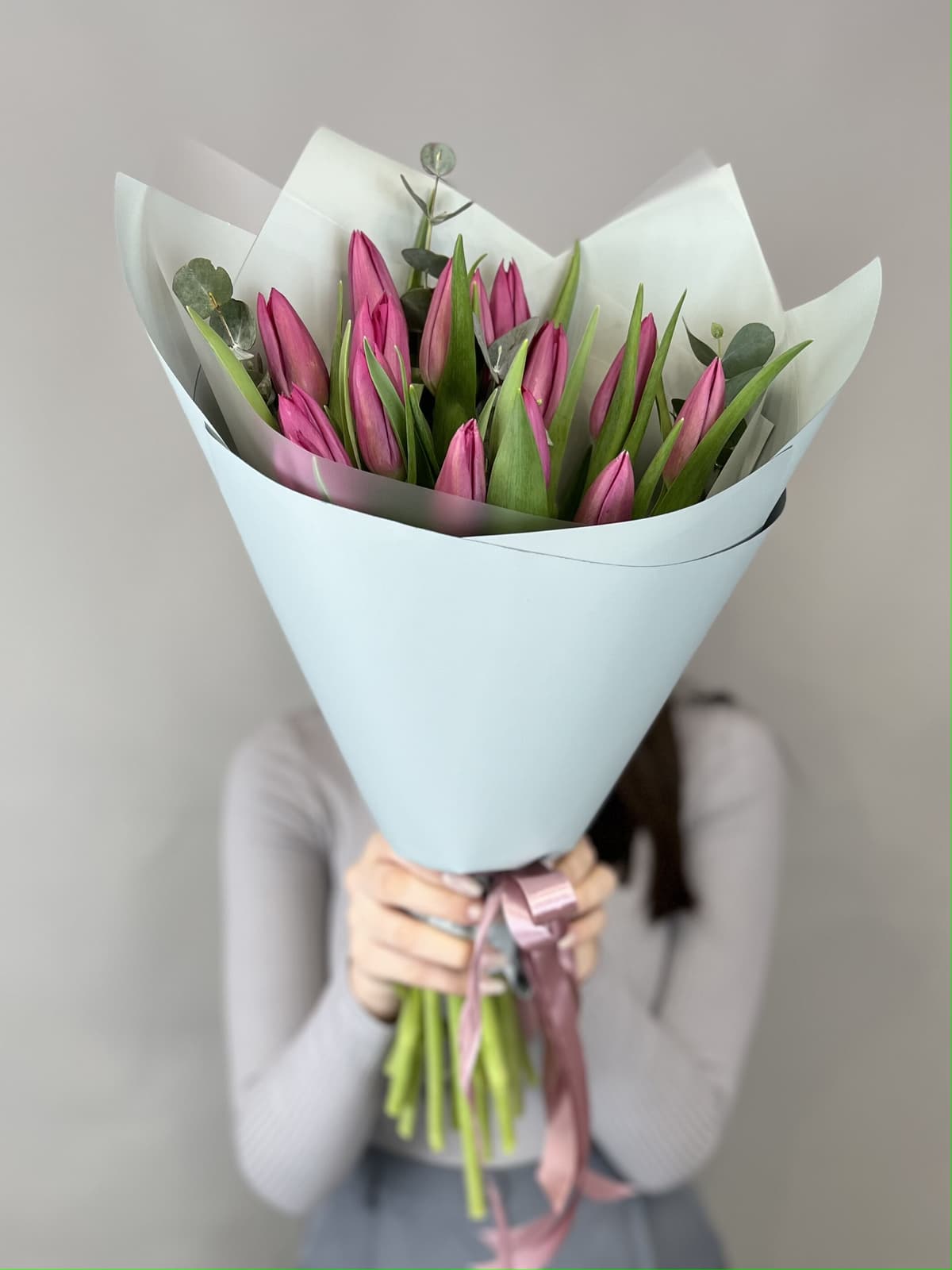 Букет "Привет весна" purple Революционная