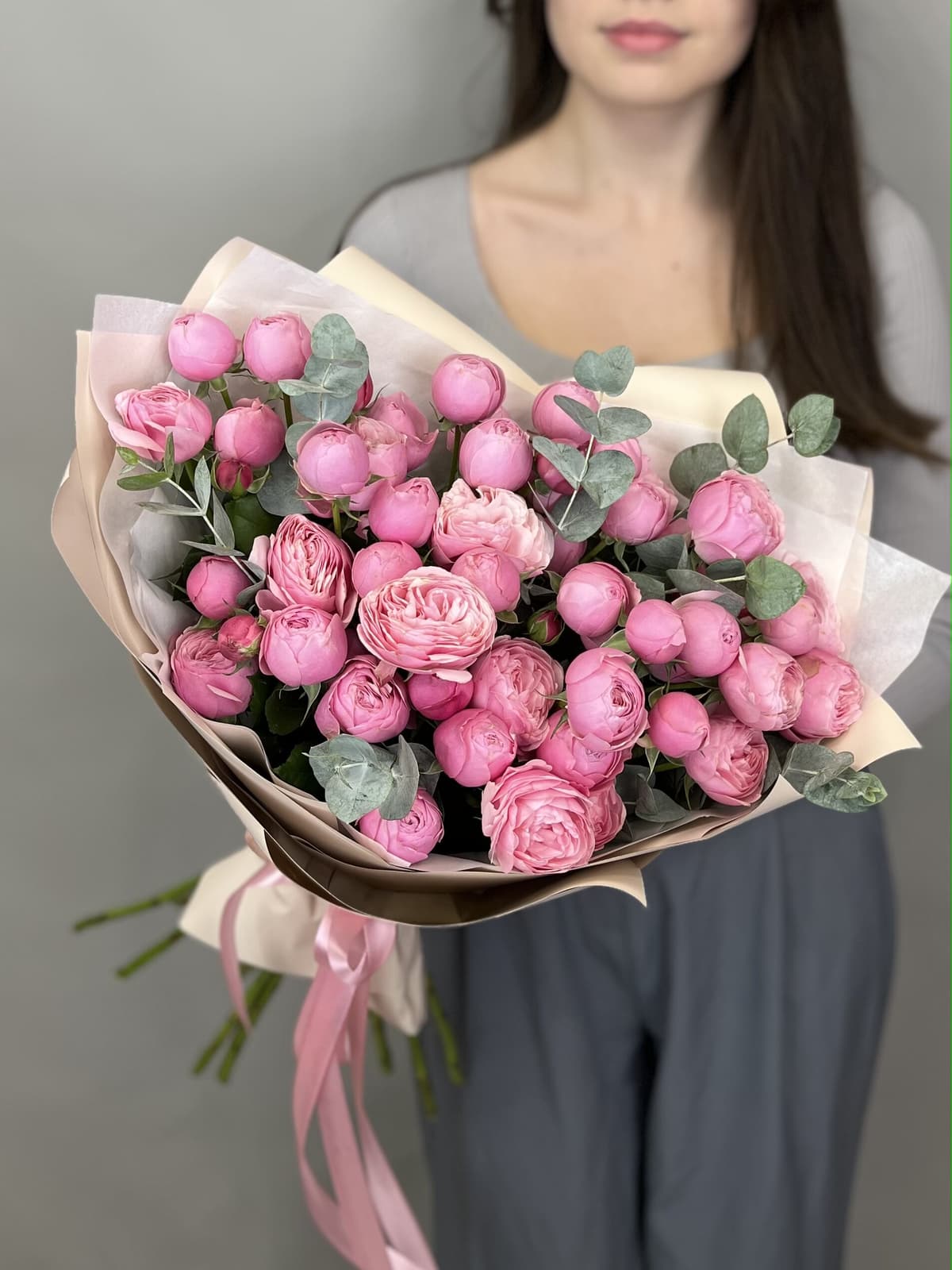 Весенний букет "Пудра" M