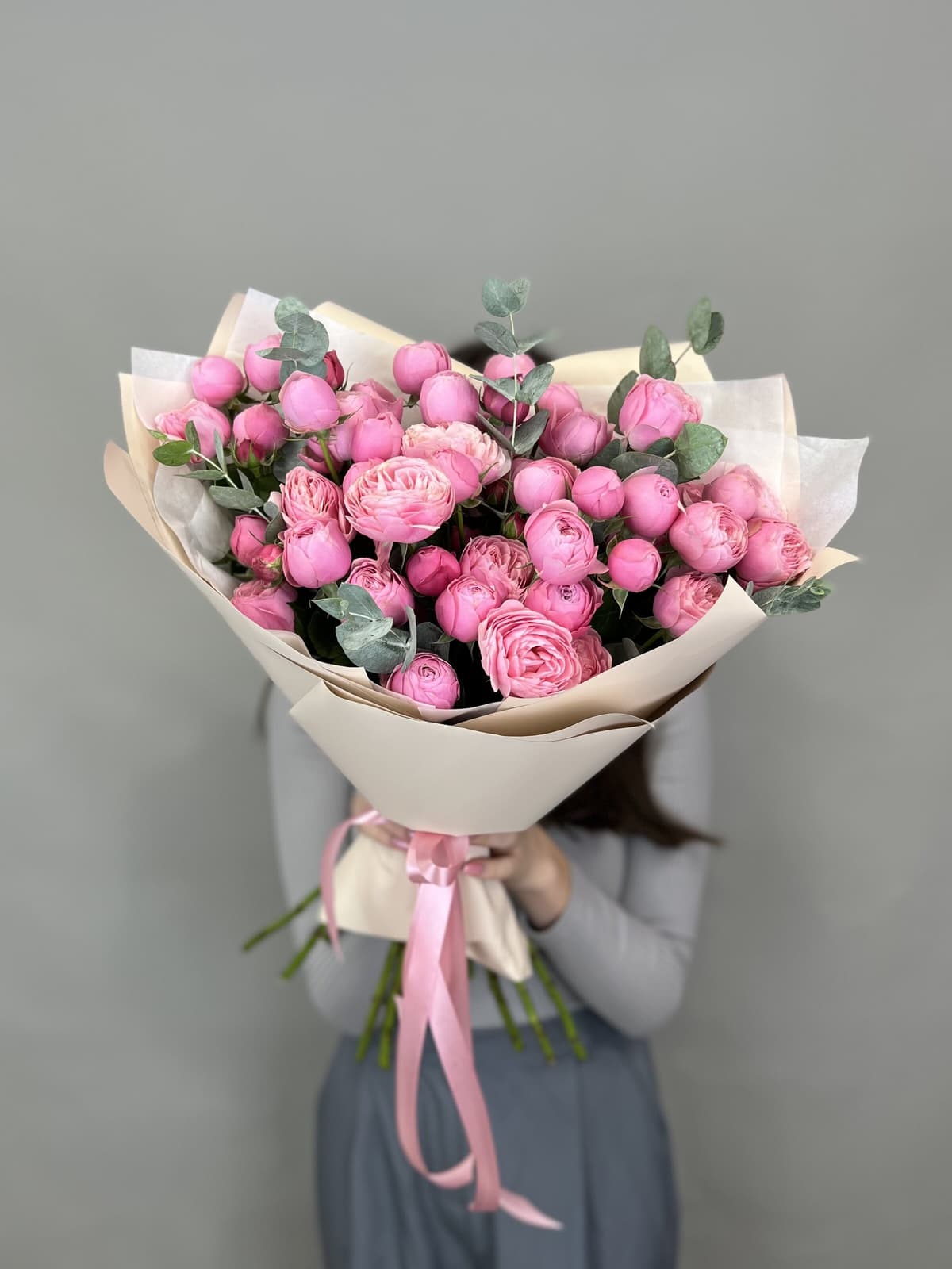 Весенний букет "Пудра" M