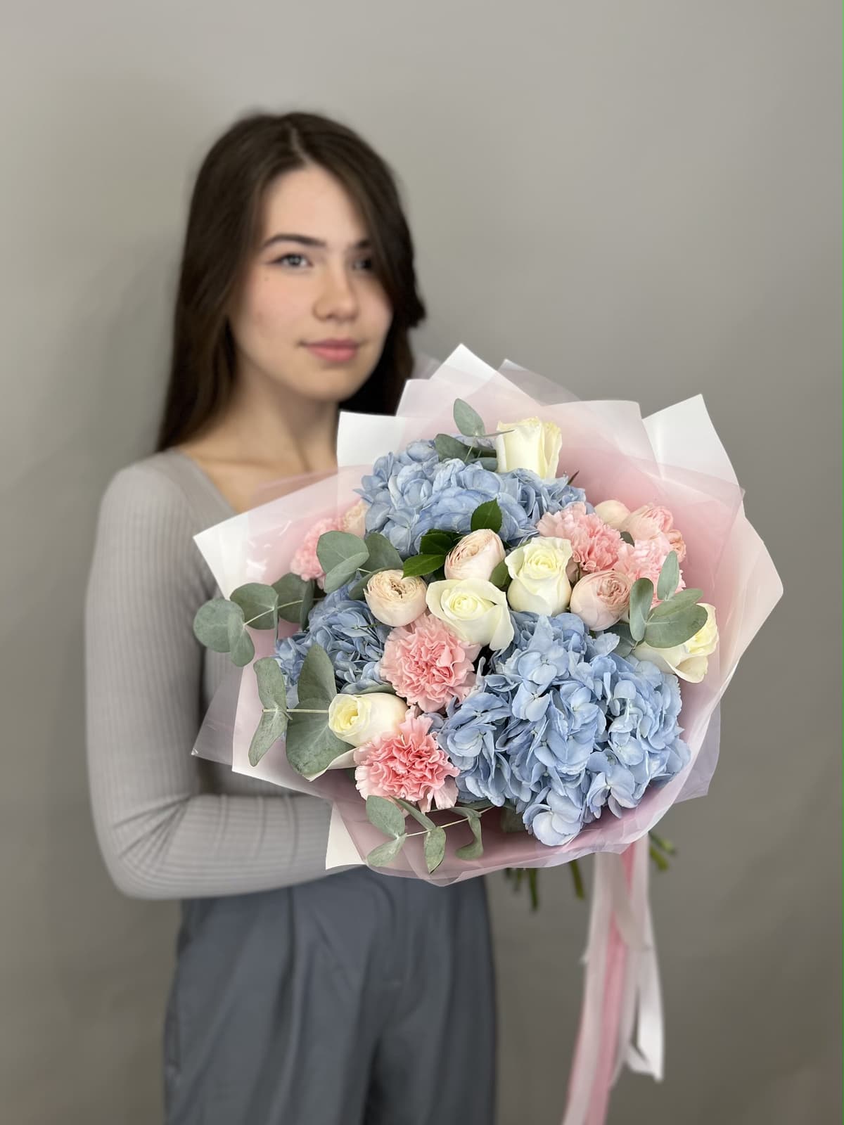 Цветочный букет "Туман" M