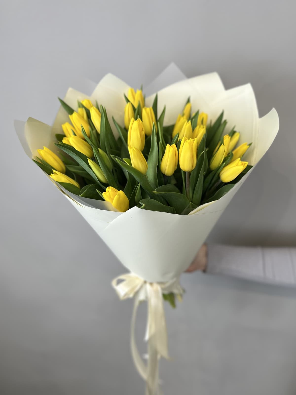 Букет из 35 желтых тюльпанов "Золото" (35)