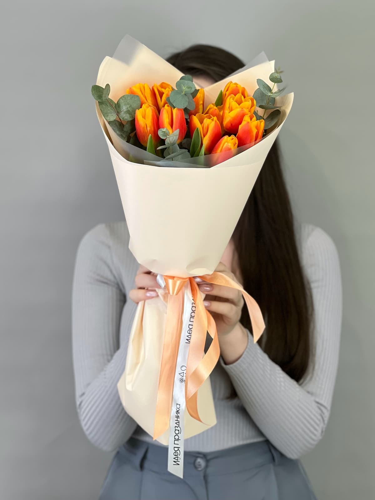 Оригинальный букет тюльпанов "Nemo" S