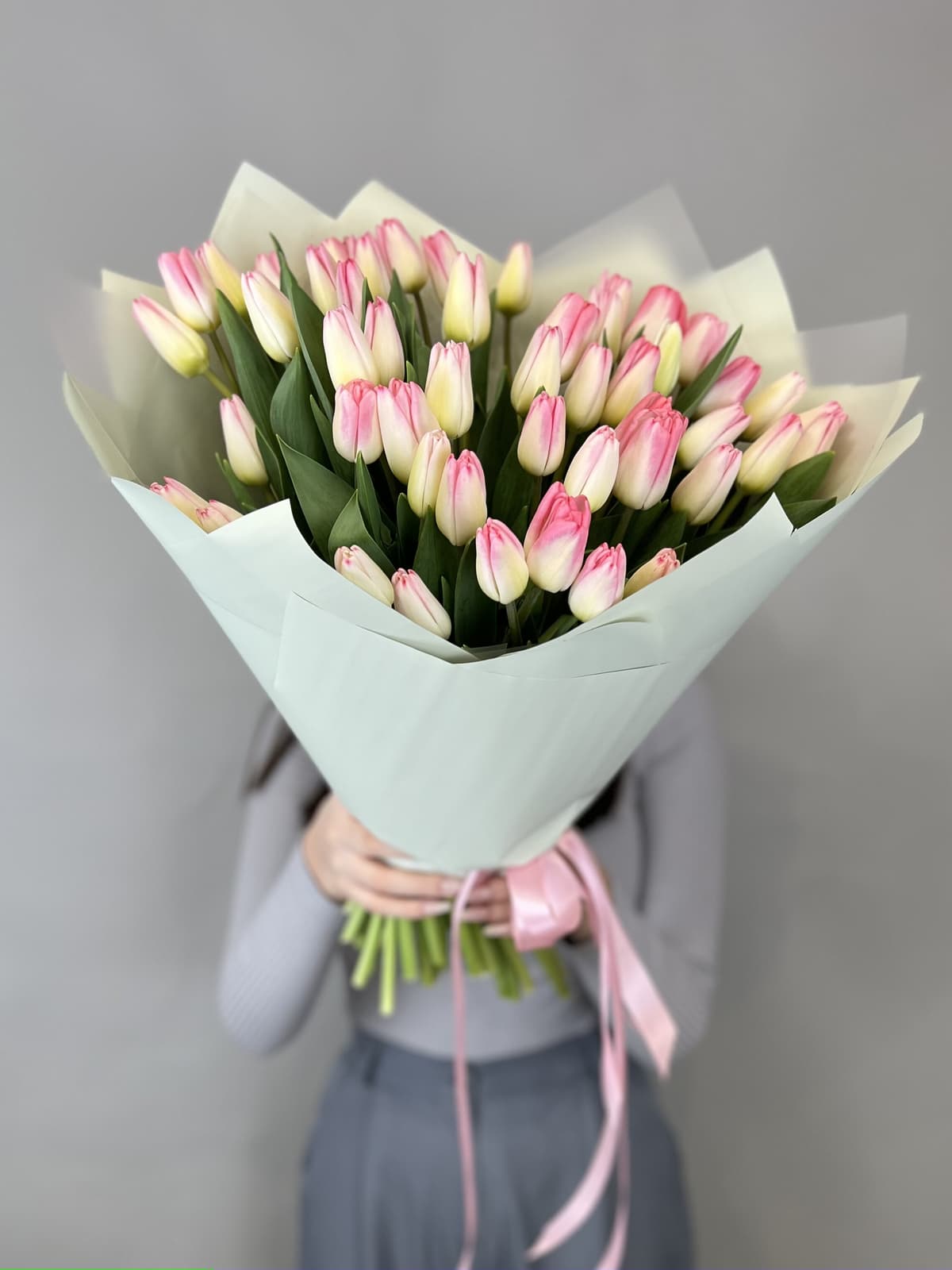 Букет тюльпанов "Pink" L