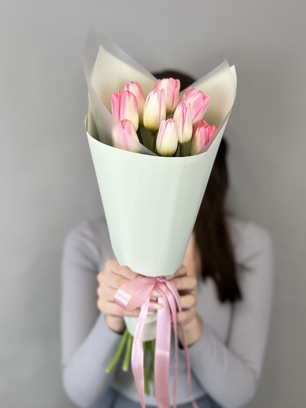 Букет тюльпанов "Pink" XS