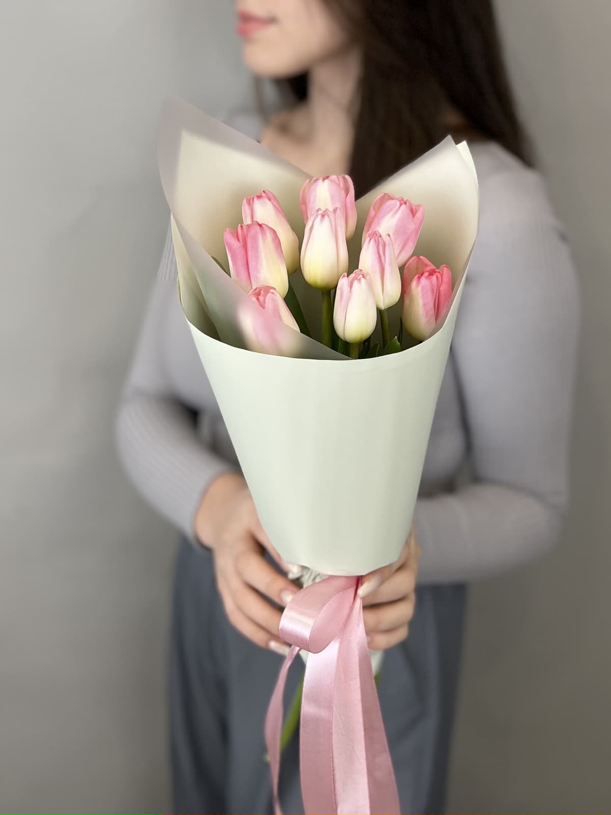 Букет тюльпанов "Pink" XS