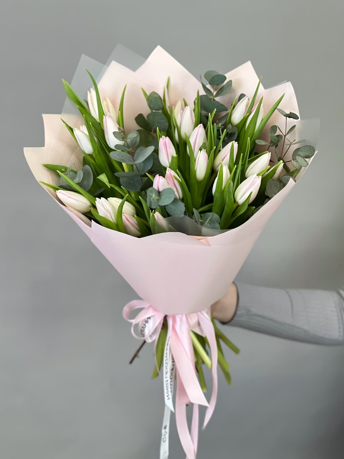 Свежий букет тюльпанов "Розовый" (25)