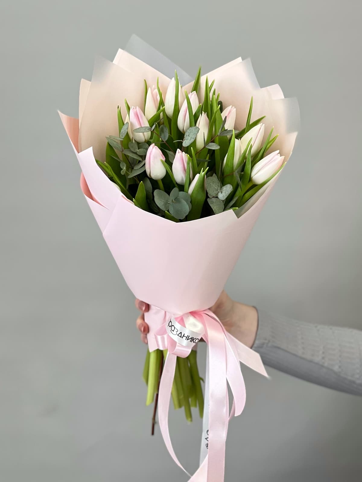 Букет тюльпанов "Розовый" (15)