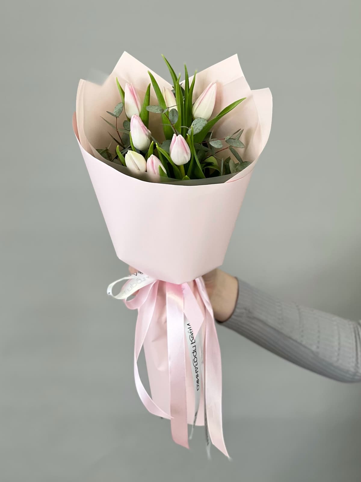 Свежий букет тюльпанов "Pinky" XXS