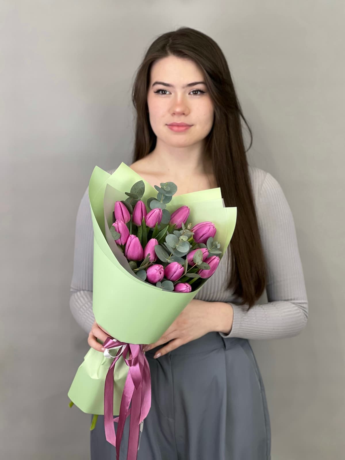 Букет тюльпанов "Лилу" (15)