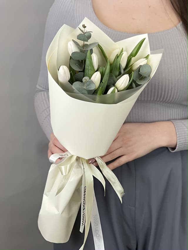 Букет тюльпанов "Snowy" XS Букет тюльпанов "Snowy" XS