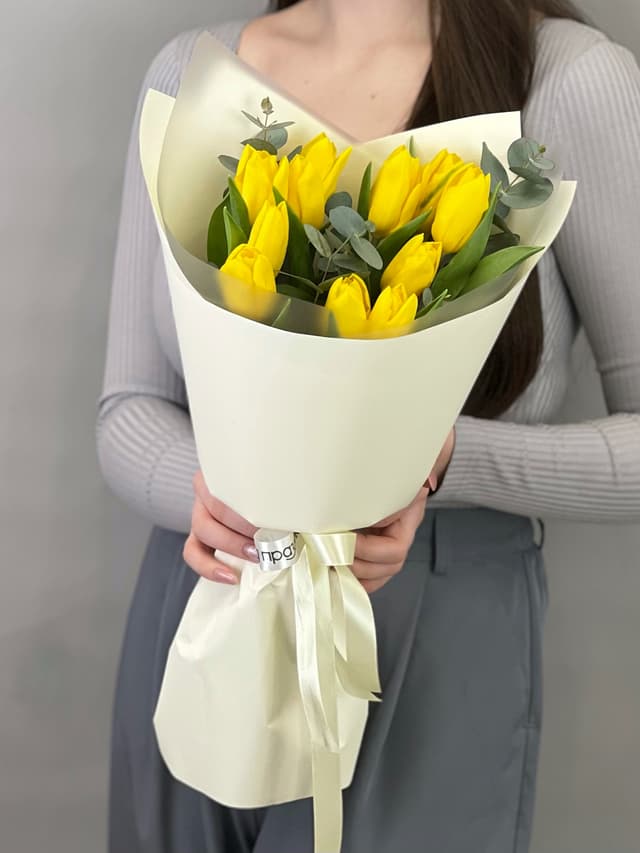 Оригинальный букет тюльпанов "Sunny" S Оригинальный букет тюльпанов "Sunny" S