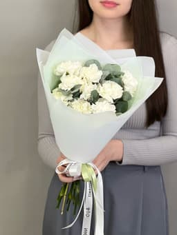 Цветочный букет "Встреча с тобой" белый S