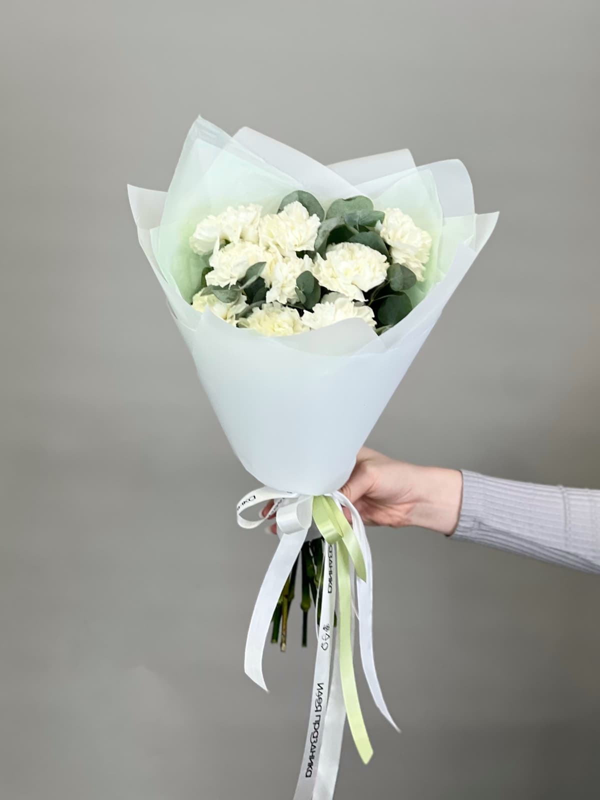 Цветочный букет "Встреча с тобой" белый S