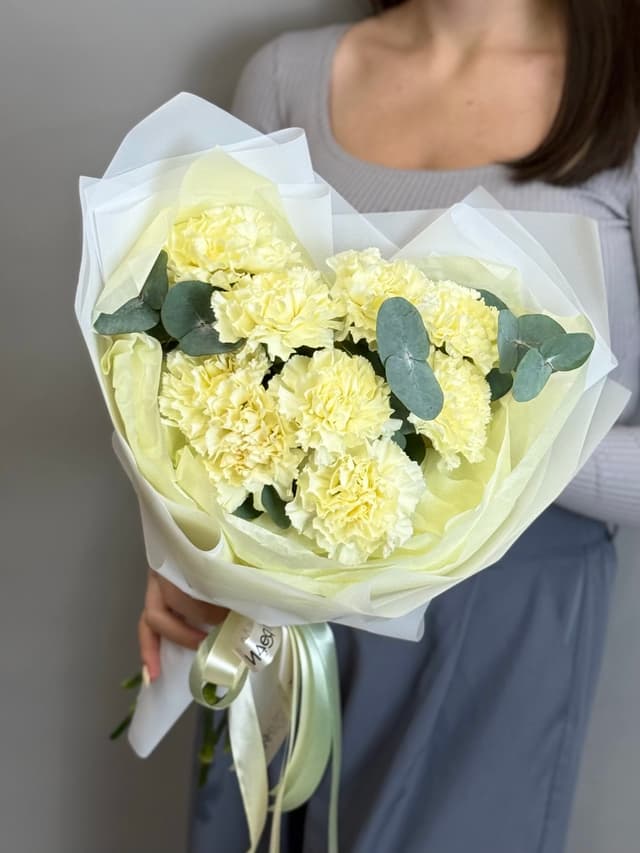 Букет "Встреча с тобой" сливочный S Букет "Встреча с тобой" сливочный S