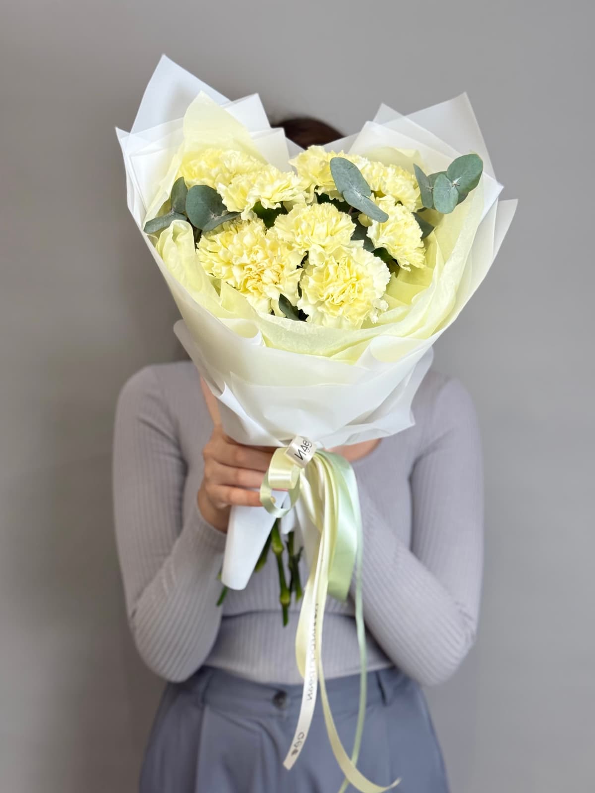 Букет "Встреча с тобой" сливочный S