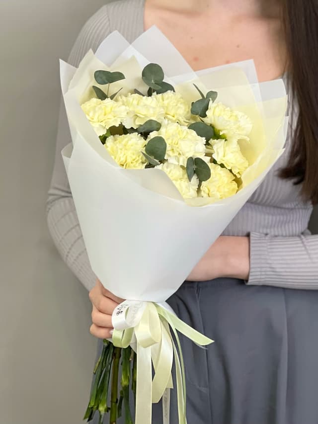 Букет "Встреча с тобой" сливочный S Букет "Встреча с тобой" сливочный S