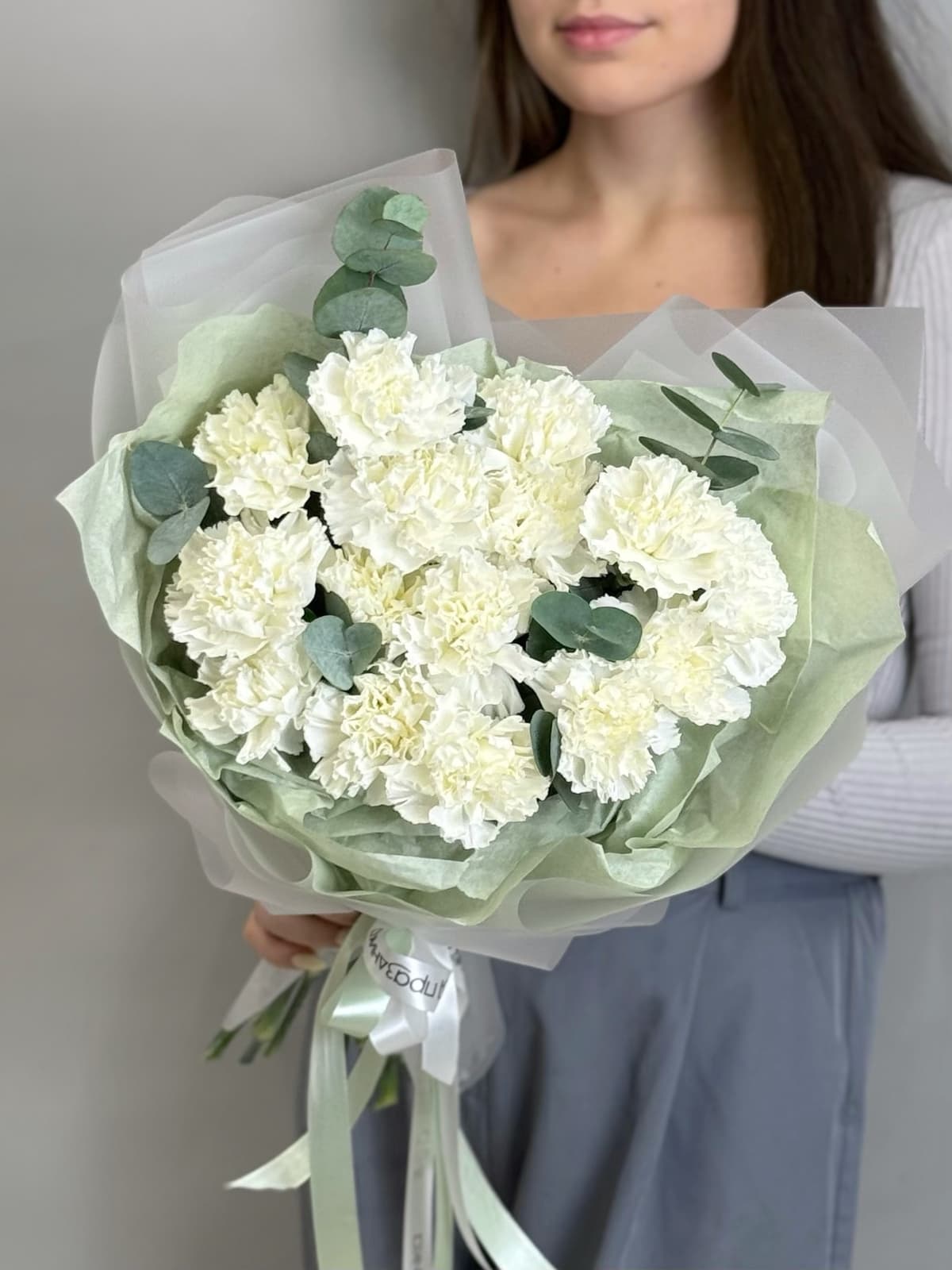 Цветочный букет "Встреча с тобой" белый M