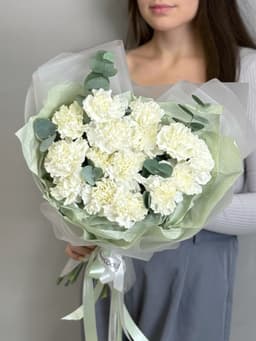 Цветочный букет "Встреча с тобой" белый M