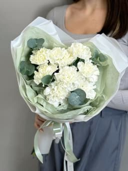 Цветочный букет "Встреча с тобой" белый S