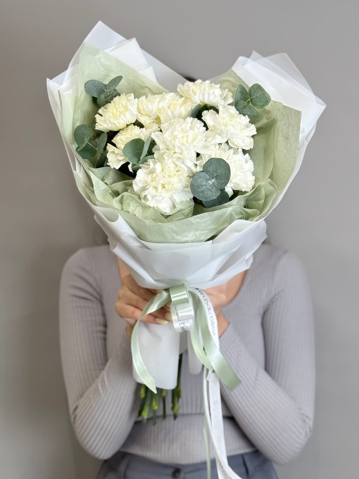 Цветочный букет "Встреча с тобой" белый S