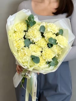 Дизайнерский букет "Встреча с тобой" сливочный M