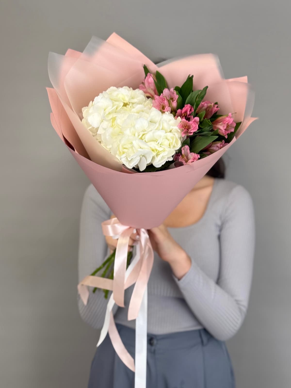 Дуо букет "Легкость" белый